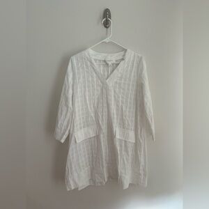 Tuckernuck Pomander Place Mini Carolina Caftan in White, Women’s Size Medium